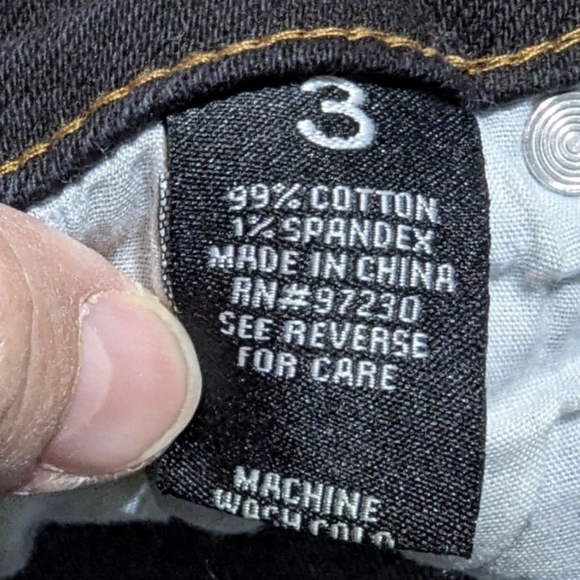 Almost Famous size 3 jeans in black/white with tapered ankle - Picture 4 of 13